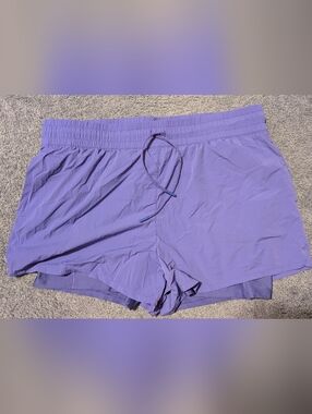 Lavender Women's Athletic Shorts with Drawstring